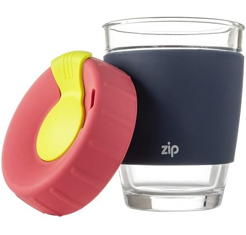 Zip Reusable Glass Eco Coffee Cup
