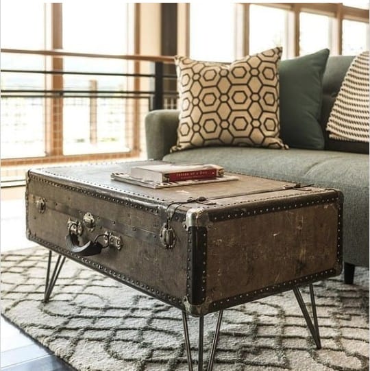 diy coffee table suitcase plan