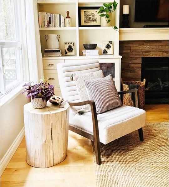 best diy coffee table stump