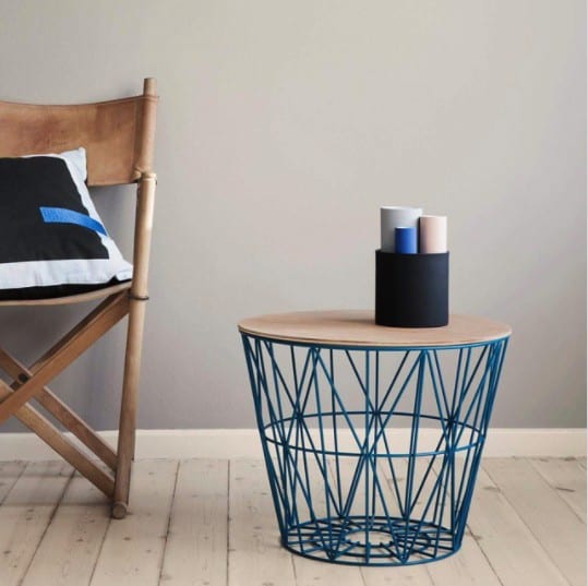 diy basket coffee table