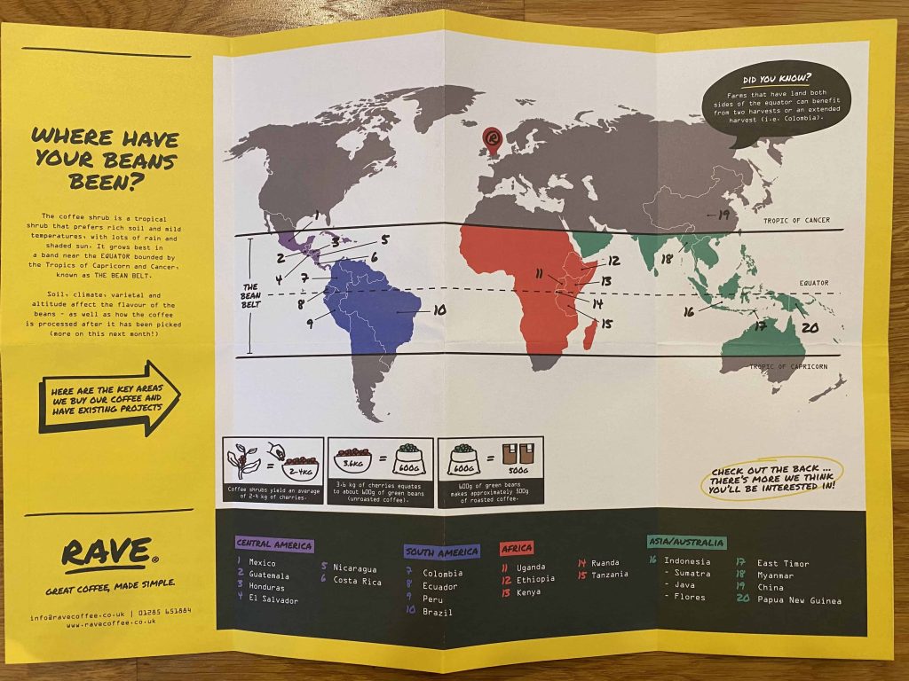 Rave Coffee World Map