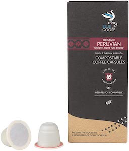Blue Goose Organic Peruvian Compostable Plastic Free Pods
