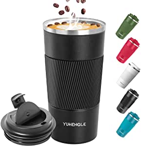 Yuhengle Insulated Coffee Cup with Leak Proof Lid