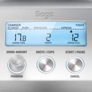 Sage smart grinder LCD display